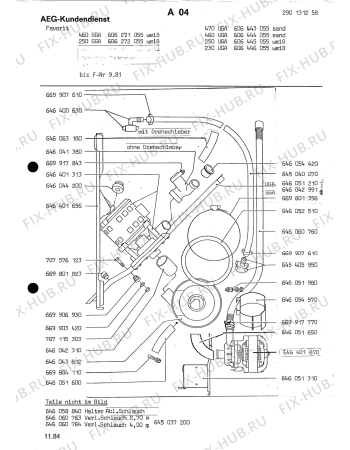 Взрыв-схема посудомоечной машины Aeg ELECTRONIC 470 UGA - Схема узла Section3